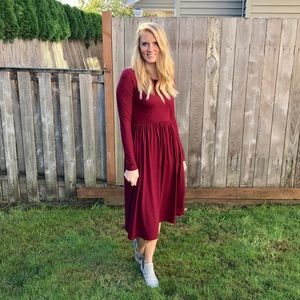 Fit And Flare Knee Length Dress